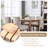 Thickened Fabric Upholstered Wooden Nailhead Dining Chairs (Set of 6)-1734958325