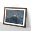 Moon Behind the Mountains in Canada - Picture Frame Painting Print-56633384-56633382