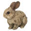 Statue lapin en bois flotté-339798858