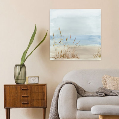 «Beachside Graminées In Tranquil Light Coastal», art mural