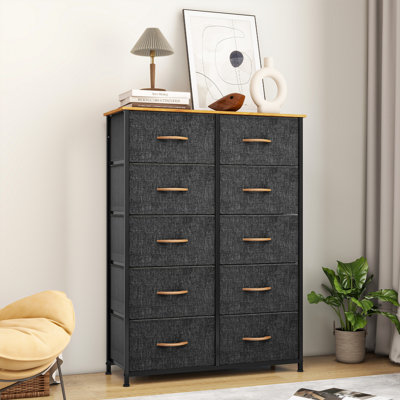 Commode en tissu à 10 tiroirs Harpersville