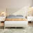 81.9" L Queen Size Upholstered Bed With High Headboard & USB Charging Ports
