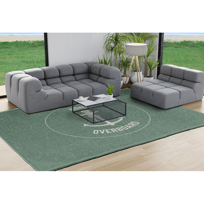 Tapis sauge Flatweave, Rectangle 8 pi x 10 pi