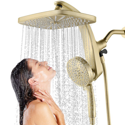 Shower Head, Rain Shower Head With 10 Sprays Handheld Shower Head