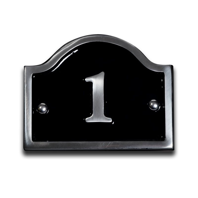 Jaclynn 11.5cm H Reflective Metal House Number, 1