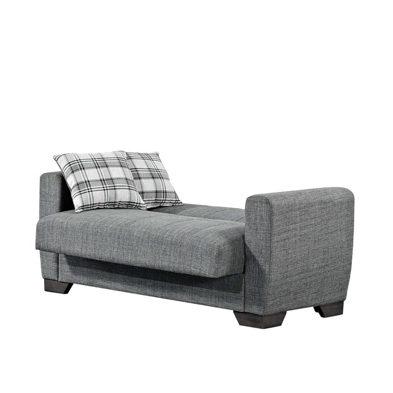 Causeuse convertible avec rangement Primenest Nexaro Collection, gris, Gris