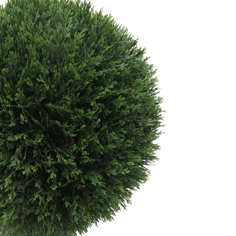 Vickerman Artificial Green Cedar Ball, 20" H x 20" W x 20" D