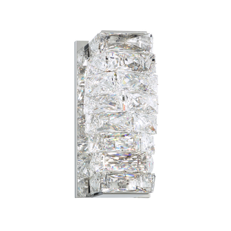Glissando Steel LED Flush Mounted Sconce