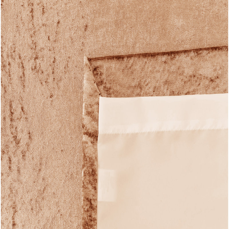 Room Darkening Curtain Pair, Beige, 228cm W x 274cm H
