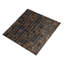 Carreau de mosaïque pour mur et plancher en verre brun brillant 12 po x 12 po Mingles (paquet de 20 pieds carrés / caisse) (paquet de 20)