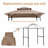 8X5ft Grill Gazebo Replacement Canopy,Double Tiered BBQ Tent Roof Top Cover