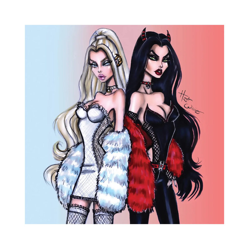 Angels & Demons - reproduction sur toile tendue, H 12 po x l 12 po x P 0,75 po