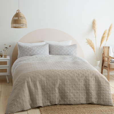 Ombre Geo Duvet Cover Set with Pillowcases