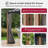 SUNJOY Kingston 10x10  Gazebo|Steel & PC Roof Hardtop Gazebo with Curtain and Netting - Woodgrain Aluminum Posts-117095682-117095683