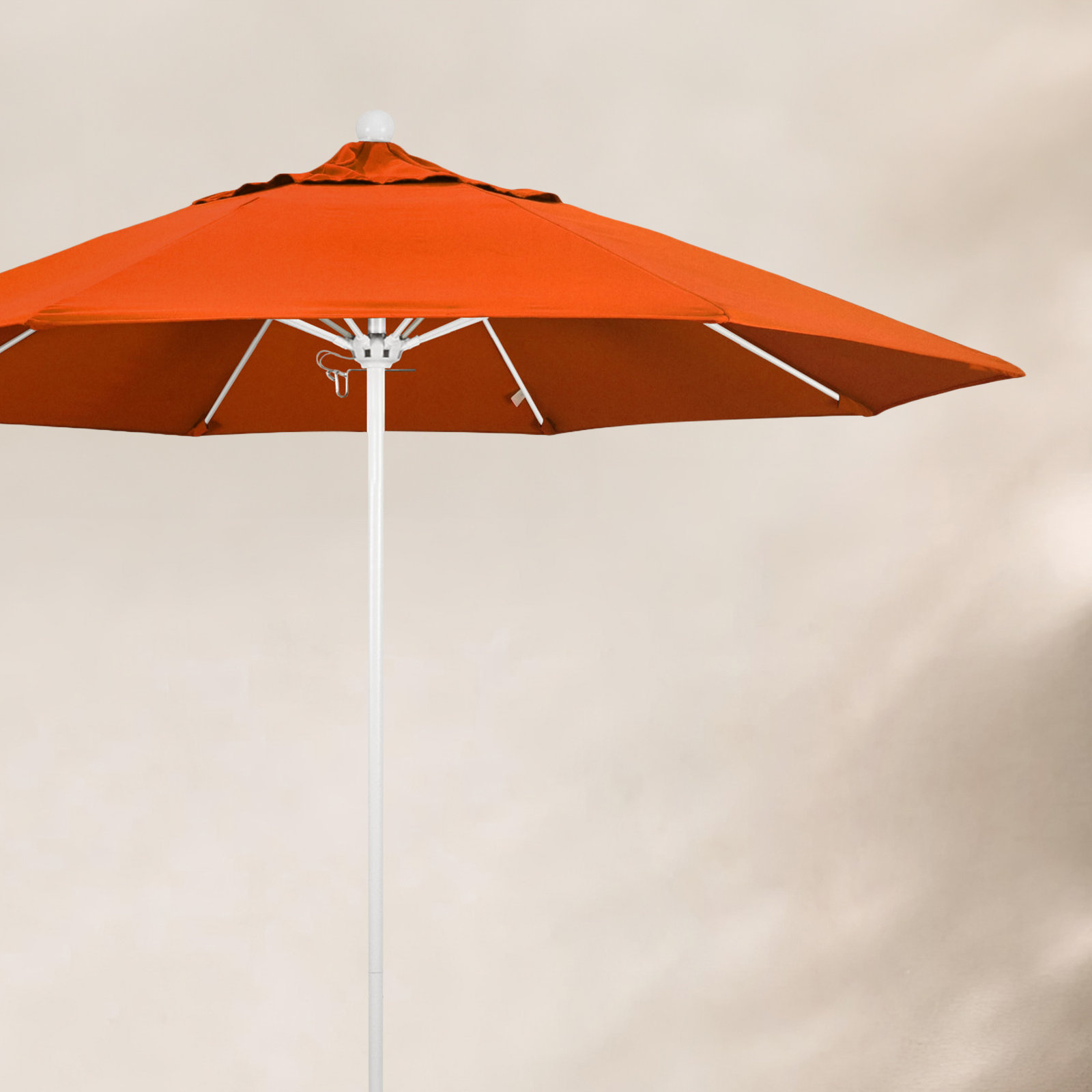 Maria 9' Sunbrella® Umbrella, White, Gateway Blush Sunbrella®