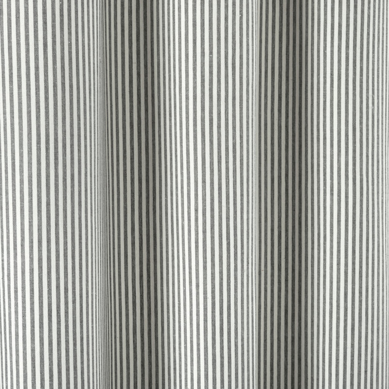 Rideau de douche simple à rayures Bruno, Gris