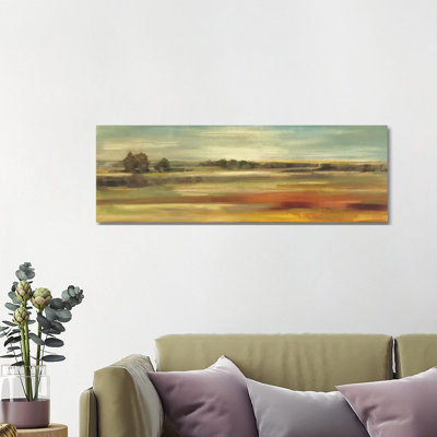 «Emerald Meadows» par Silvia Vassileva, reproduction d'art panoramique sur toile