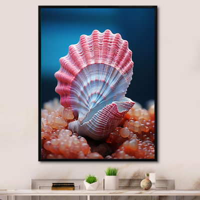 «Pink Seashell Symphony», reproduction d'art sur toile
