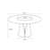 Meghin Modern Round Dining Table with Lazy Susan for 4-6, Sintered Stone Tabletop, Solid Pedestal Carbon Steel Base Pre-Assembly
