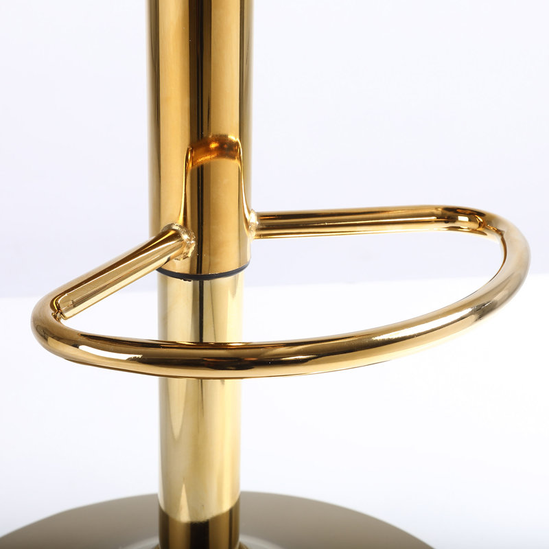 Tabouret pivotant à hauteur réglable Kirtland, Blanc cassé