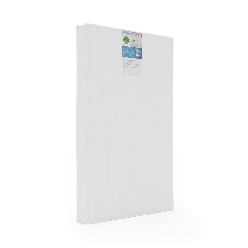 White 3" Foam Water Resistant Compact Crib Mattress