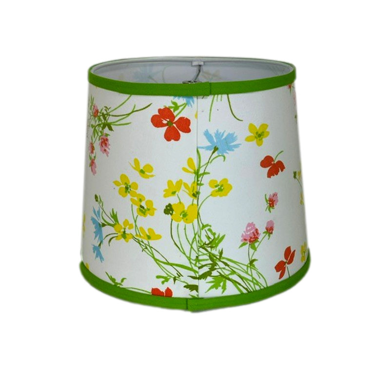 Colorful Wildflower Drum Lamp Shade