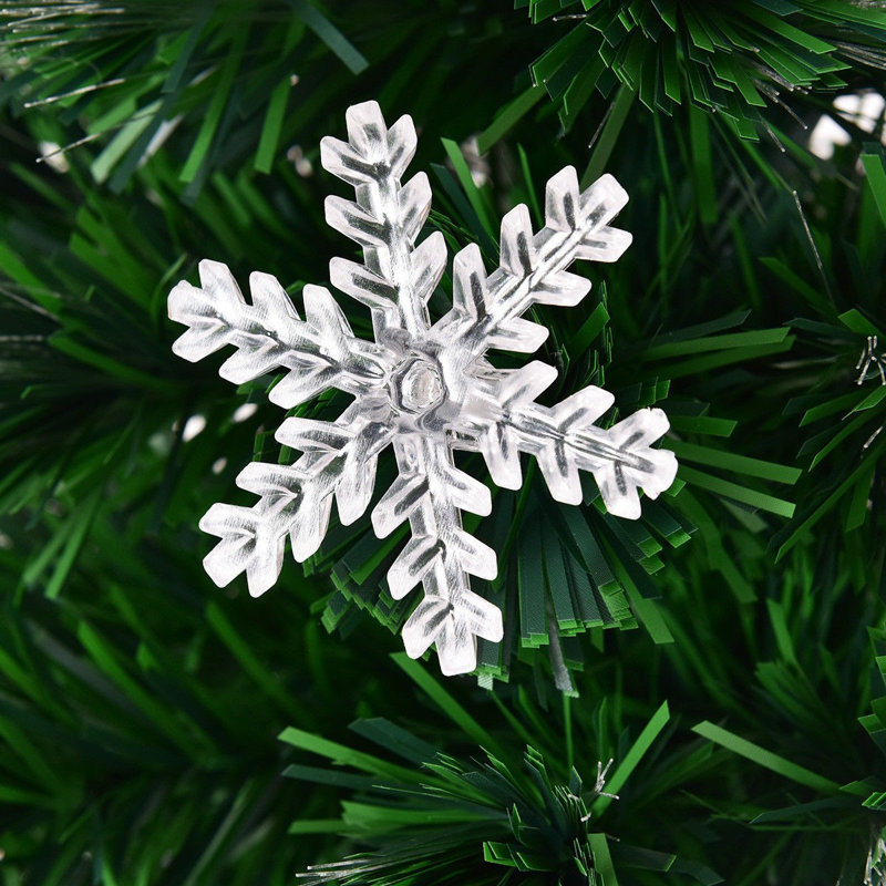 Lighted Artificial Christmas Tree, 7ft H