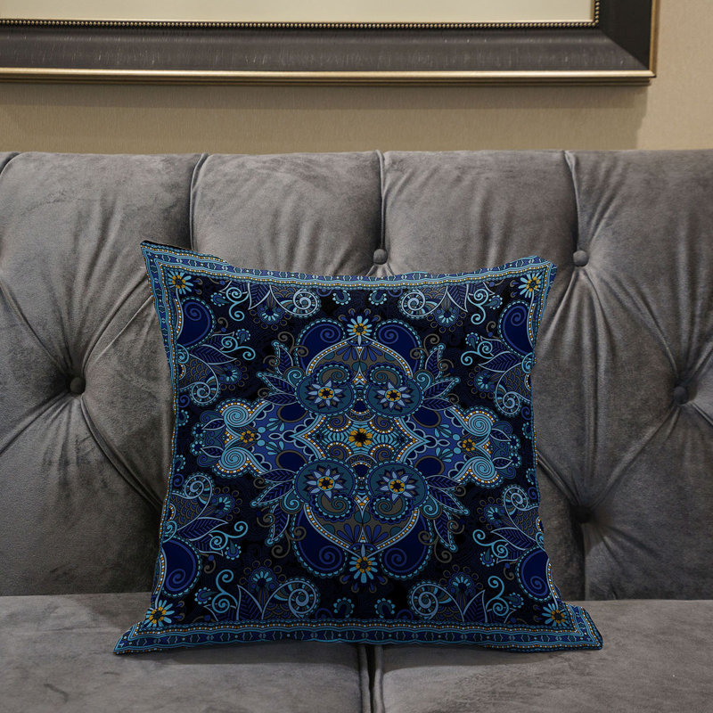 Polyester Throw Square Pillow Cover & Insert, 16" x 16" 