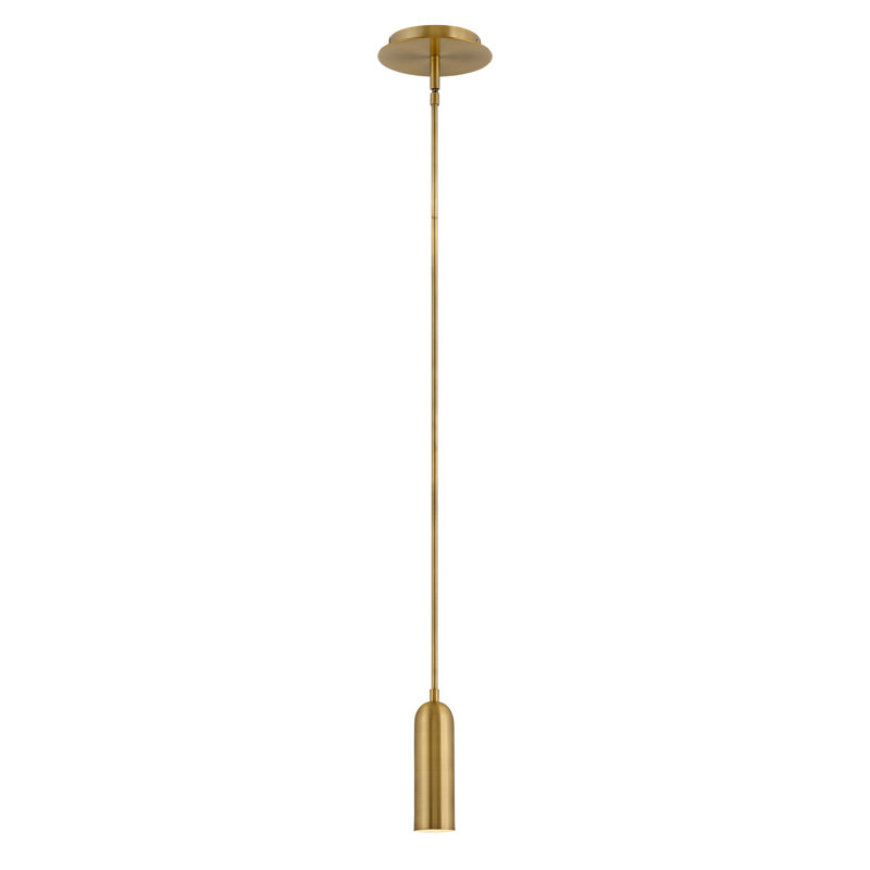Jax 1 - Light LED Pendant, Heritage Brass