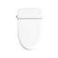 Toilette intelligente avec buse autonettoyante, siège chauffant, nuit, télécommande, fermeture en douceur, chasse automatique, 3 températures réglables, descente silencieuse silencieuse, duvet de céramique blanche, options de chauffage