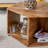 Hexagonal MDF Coffee Table, Characteristic Wood Grain Pattern Stickers, Multi-Hole Design To Give More Storage Space, Simple And Convenient Design Makes It Suitable For All Kinds Of Style Scenes.-745798673