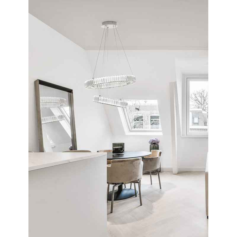 2 - Light Cylinder LED Chandelier