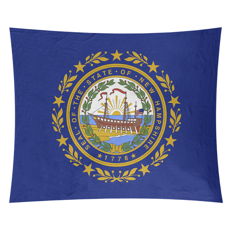 Tapisserie drapeau new hampshire Enrik, Intérieur / extérieur, H 60,5 po x l 81,5 po