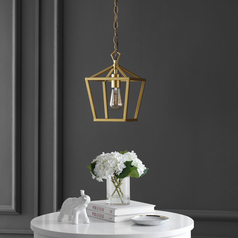 Sidd 1 - Light Lantern Pendant, Gold Painting