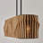 6 - Light Brown/Black Kitchen Island Pendant