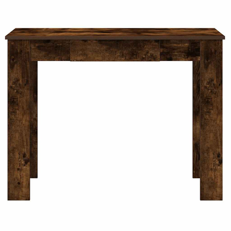 Desk 100X45x75 Cm Engineered Wood, Smoked Oak