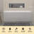 Alcove Soaking Skirt Bathtub with Overflow and Drain