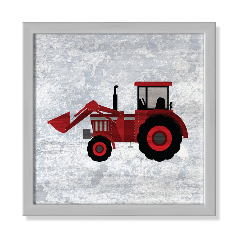 Adhésif décoratif en rouge «Red 3», H 12 po x l 12 po x P 1,18 po, Encadré de boîte argent