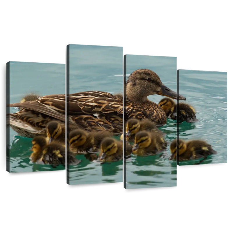 Brampt Duck Family Huddle, 32"H x 52"W