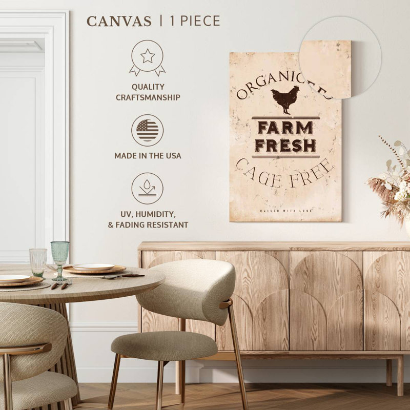 Farm Fresh Chicken Wall Sign, 30" H x 20" W