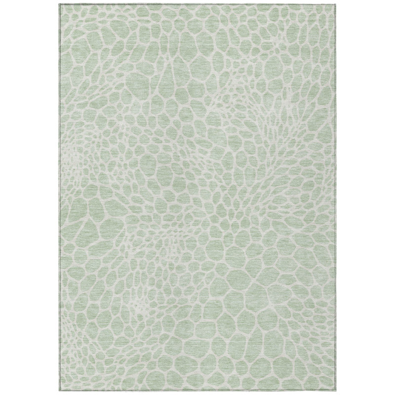 Colwart Geometric Indoor / Outdoor Rug, Rectangle 5' x 7'6"
