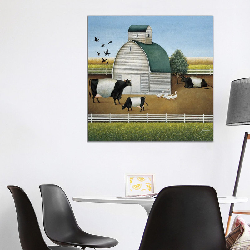 Beltie's Dairy 1 Piece Wrapped Canvas Painting, 93.98 cm H x 93.98 cm W x 1.91 cm D