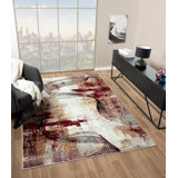 Tapis à motif abstrait