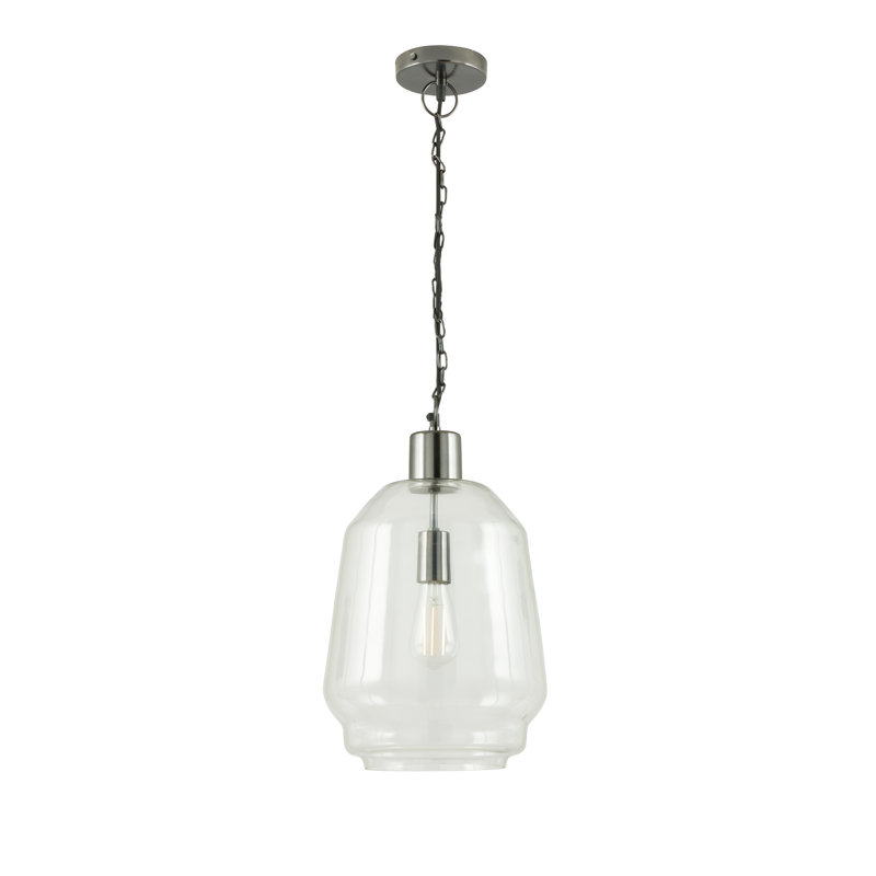 Pelletier 1 - Light Single Pendant, Black Nickel