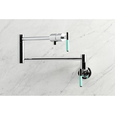 Kingston Brass Kaiser Two-Handle 1-Hole Wall Mount Pot Filler Faucet