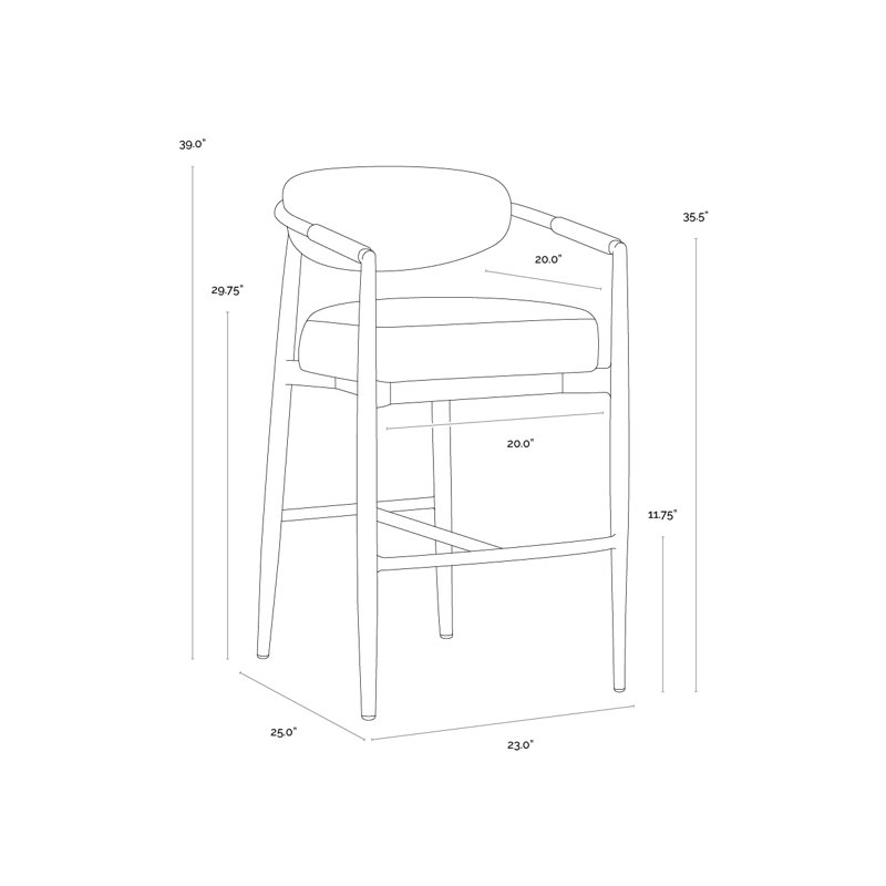 Tabouret Marita - crème Louis