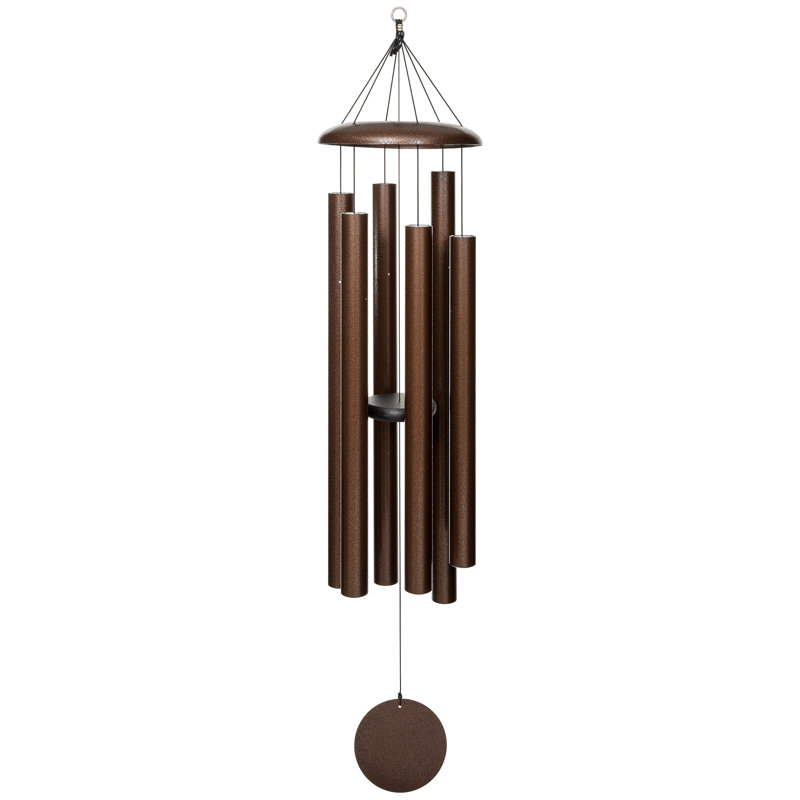 Carillon en métal Corinthian Bells, 44" H x 9" W x 9" D, Filon de cuivre