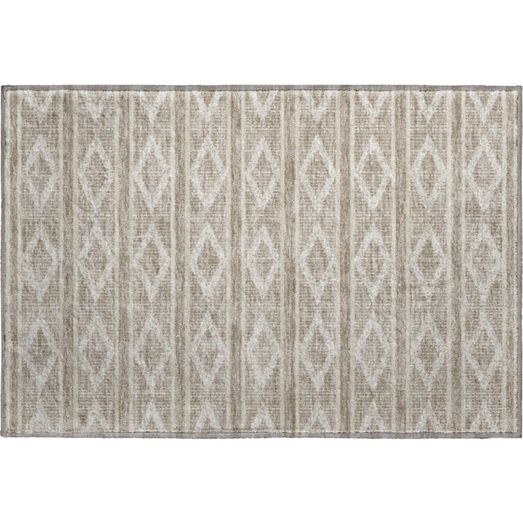 Premium Machine Washable Birchview AMF1029 Geometric Rug