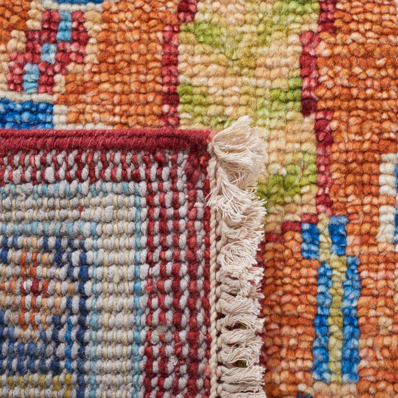 Samarkand 123 Area Rug In Blue / Red, Rectangle 9' x 12'