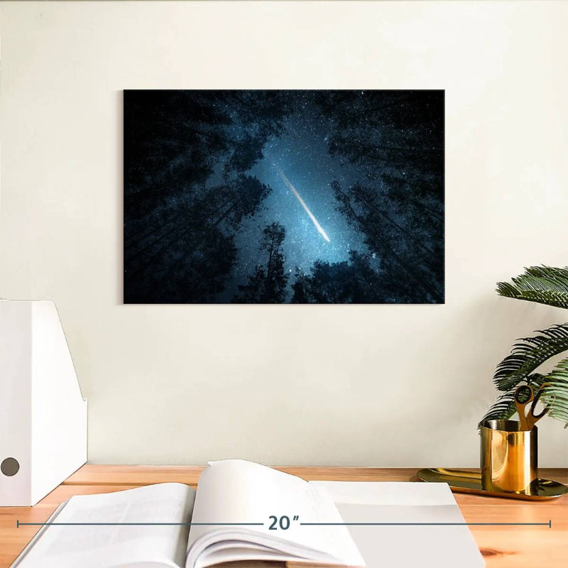 Oberle Comet Over Trees, 8" H x 12" W